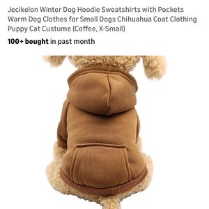 Amazon Brown Dog Hoodie with Pockets